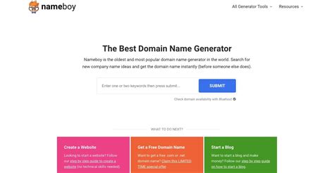 19 awesome domain name generators for your next .